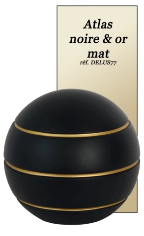 DELUS77 – Atlas noire et or mat 199€