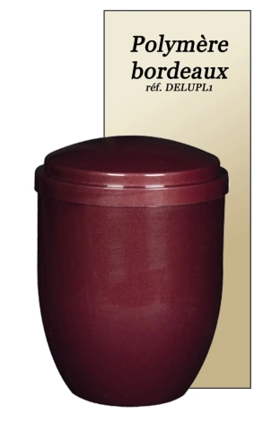 Urne Polymère bordeaux, 90€